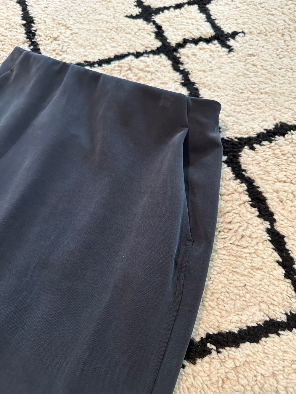 lululemon athletica Charcoal Black Midi Pencil Skirt - Picture 6 of 13